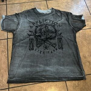 Cyber Y2K Affliction Graphic Tee 3XL -NWOT